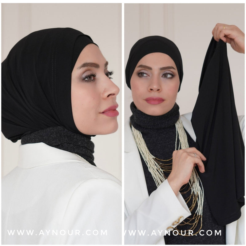 اللون الأسود أفضل الحجاب الفوري 2021
