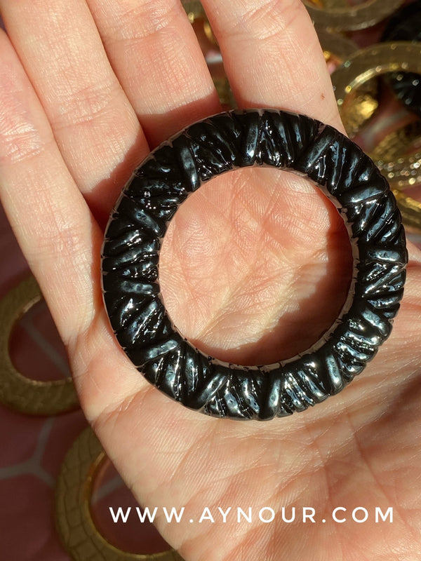 Black style Ring new pin luxurious color Hijab 2021 - Aynour.com