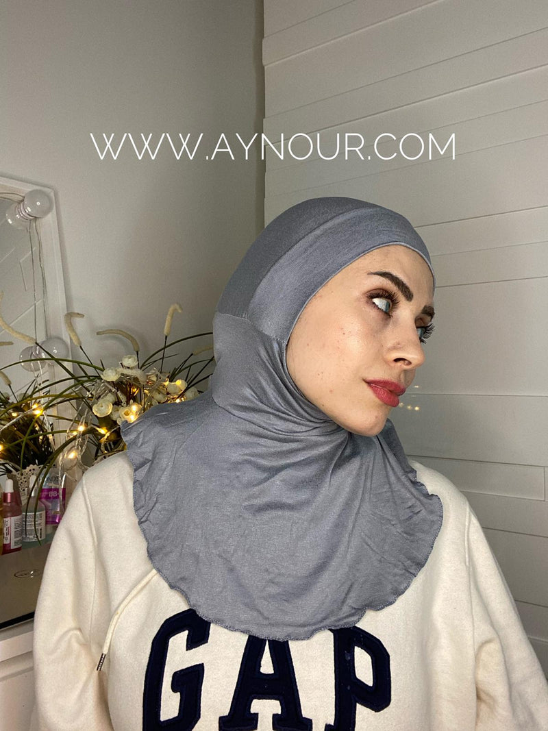 Cab and Neck covering sporty cotton Instant Hijab - Aynour.com