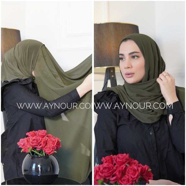 Instant Hijab 2022 with hot colors Full Neck Cover - Aynour.com