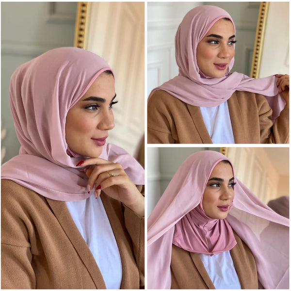 Instant Hijab 2022 with hot colors Full Neck Cover - Aynour.com