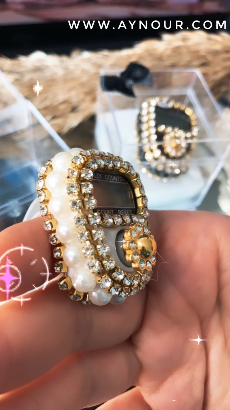 Jewellery Finger Ring white Electronic Digital Tasbeeh Tasbih Tally Counter Islam 2021 - Aynour.com