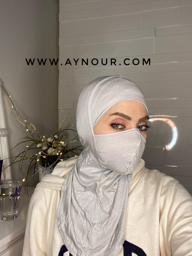 قناع أسود الحجاب كابينة القطن أفضل الحجاب الفورية 2021