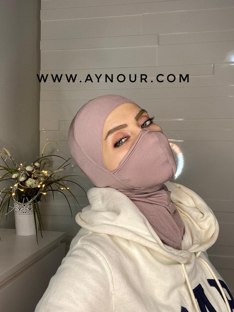 MASK Hijab Cab COTTON Best Instant Hijab - Aynour.com