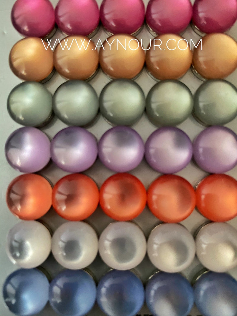 orange Magnetic pin 2 pins luxurious color Hijab 2021 - Aynour.com