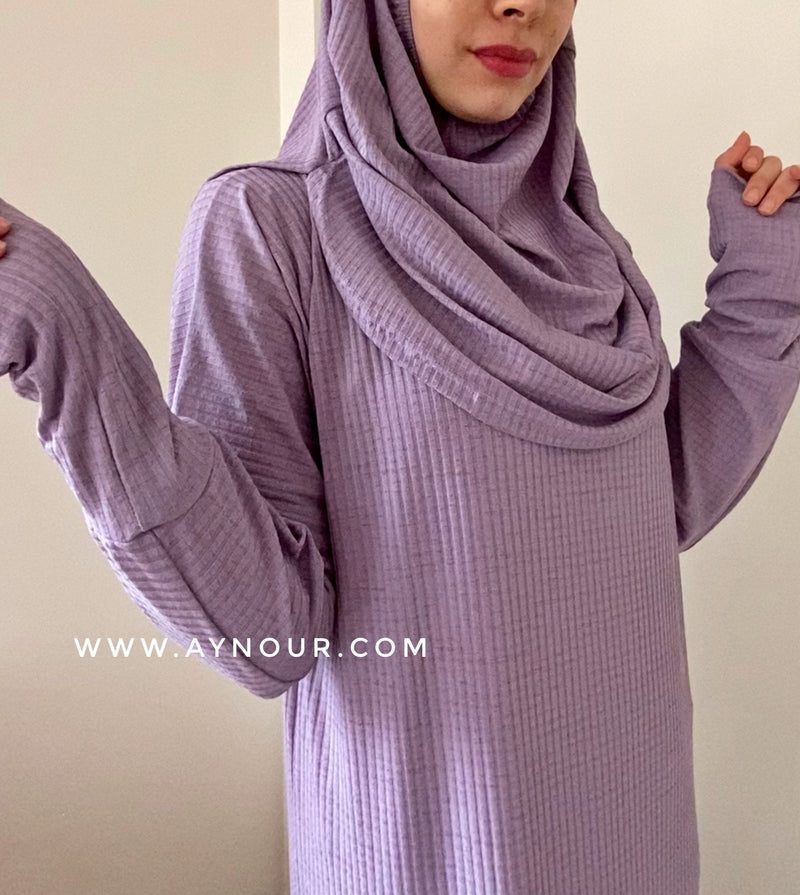 Prayer 1Piece Headscarf and long jilbab Luxurious Non Iron - Aynour.com