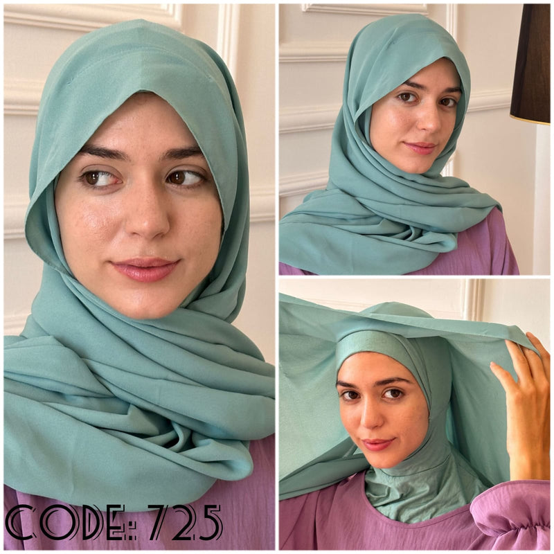 Sheyla Spring colors cotton Instant Hijab - Aynour.com