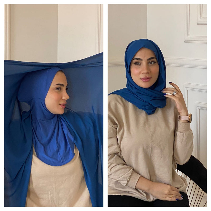 Sheyla Spring colors cotton Instant Hijab - Aynour.com