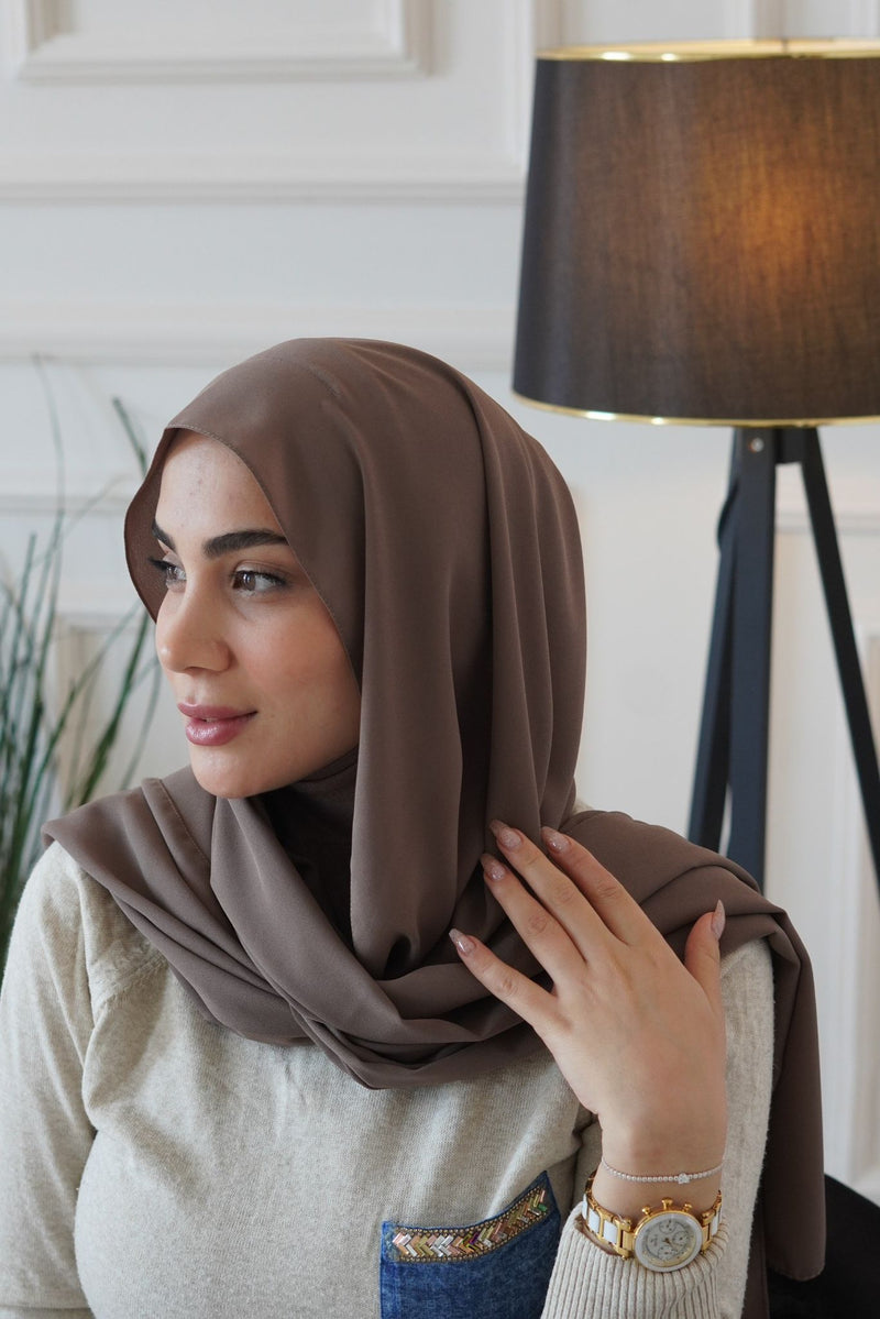 Sheyla Warm color cotton Instant Hijab - Aynour.com