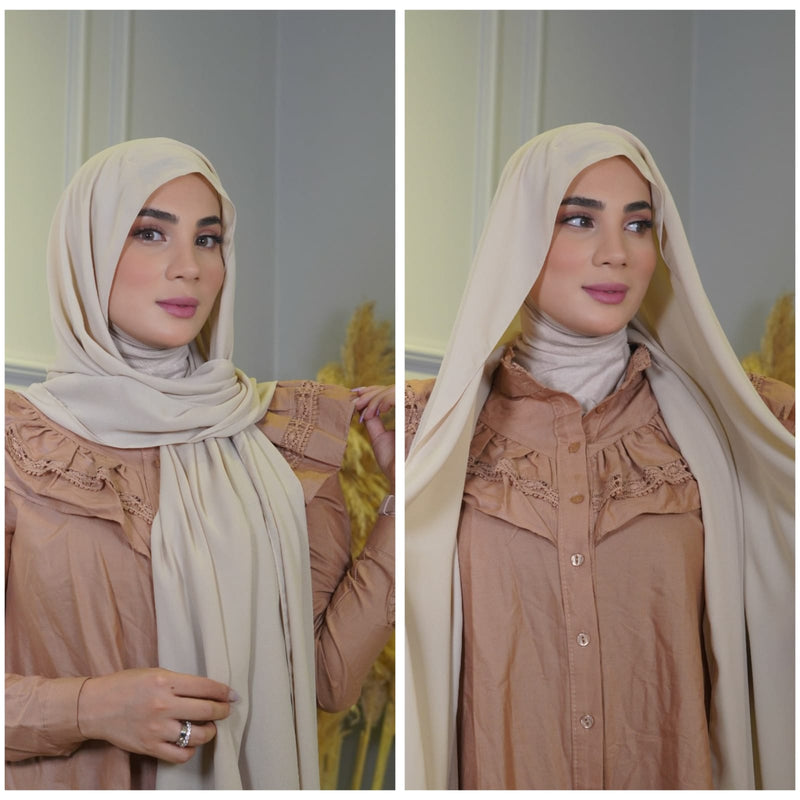 Sheyla Warm color cotton Instant Hijab - Aynour.com
