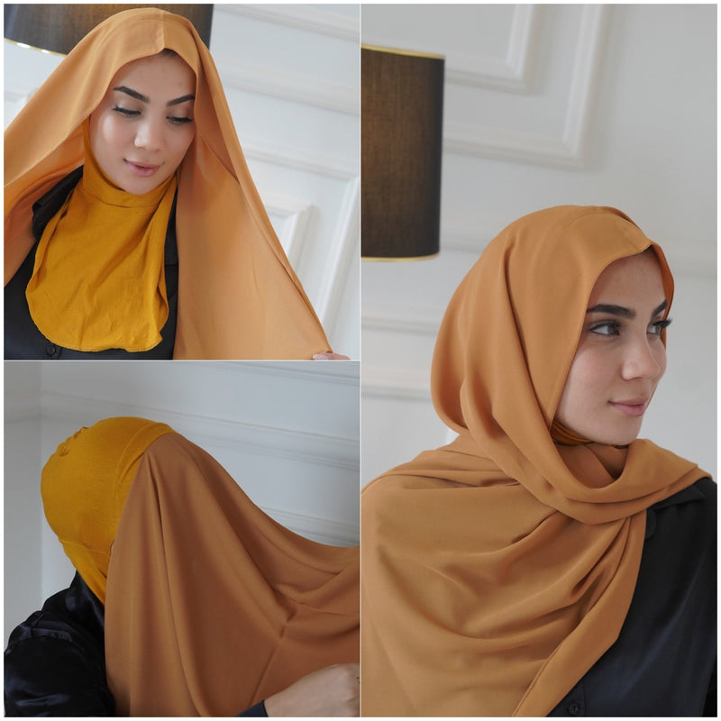 Sheyla winter colors cotton Instant Hijab - Aynour.com