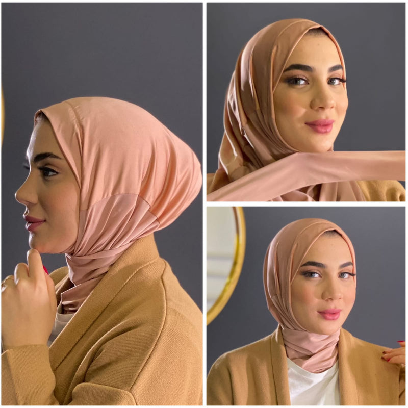 Silk luxurious Color Best Instant Hijab 2022 - Aynour.com