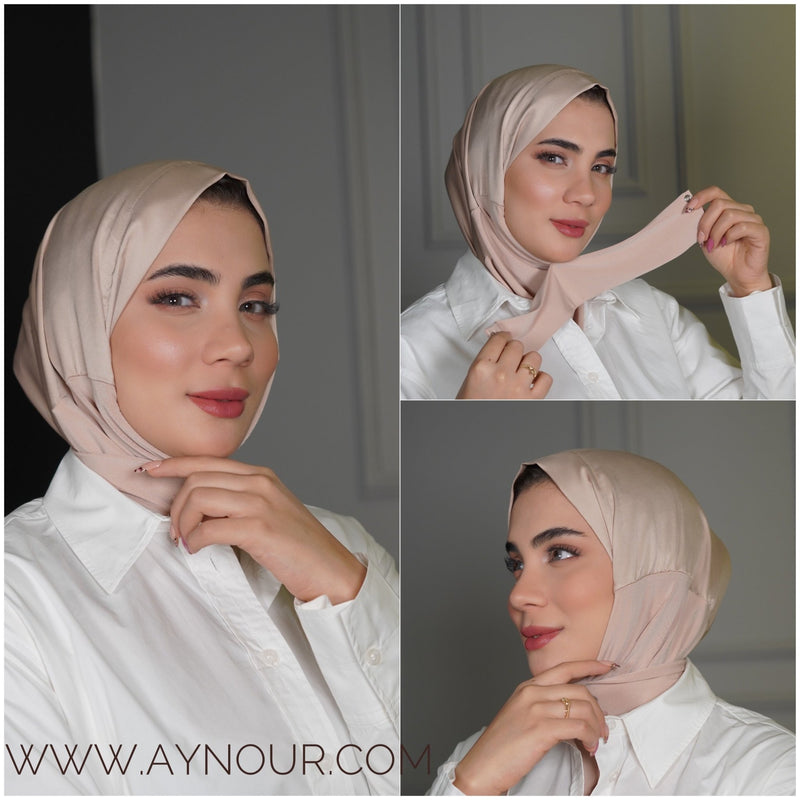 Silk luxurious Color Best Instant Hijab 2022 - Aynour.com
