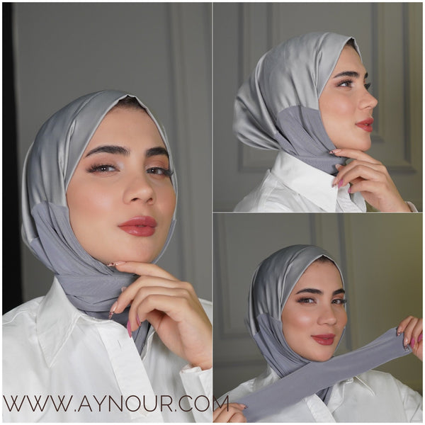 Silk luxurious Color Best Instant Hijab 2022 - Aynour.com