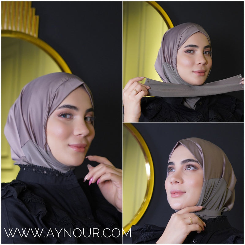 Silk luxurious Color Best Instant Hijab 2022 - Aynour.com