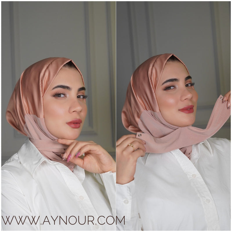 Silk luxurious Color Best Instant Hijab 2022 - Aynour.com