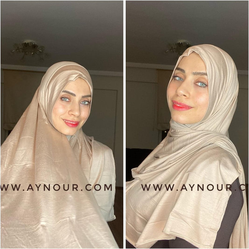 SMART Cotton No pin scarf Instant Hijab - Aynour.com