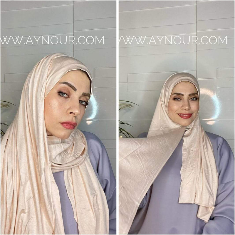 SMART Cotton No pin scarf Instant Hijab - Aynour.com
