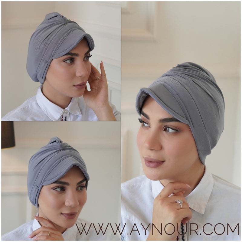 Sport turban soft colors instant Hijab - Aynour.com