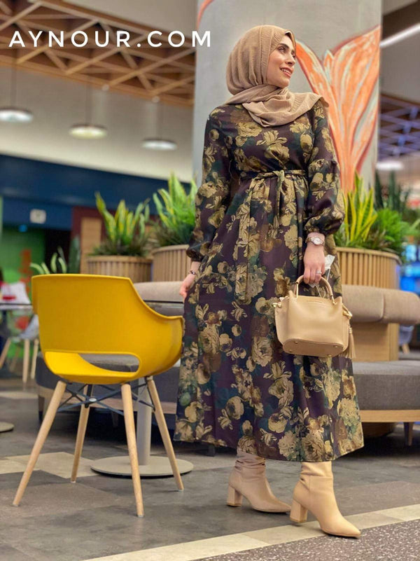 Sweet Vibes Winter Collection Modest Dress 2020 - Aynour.com