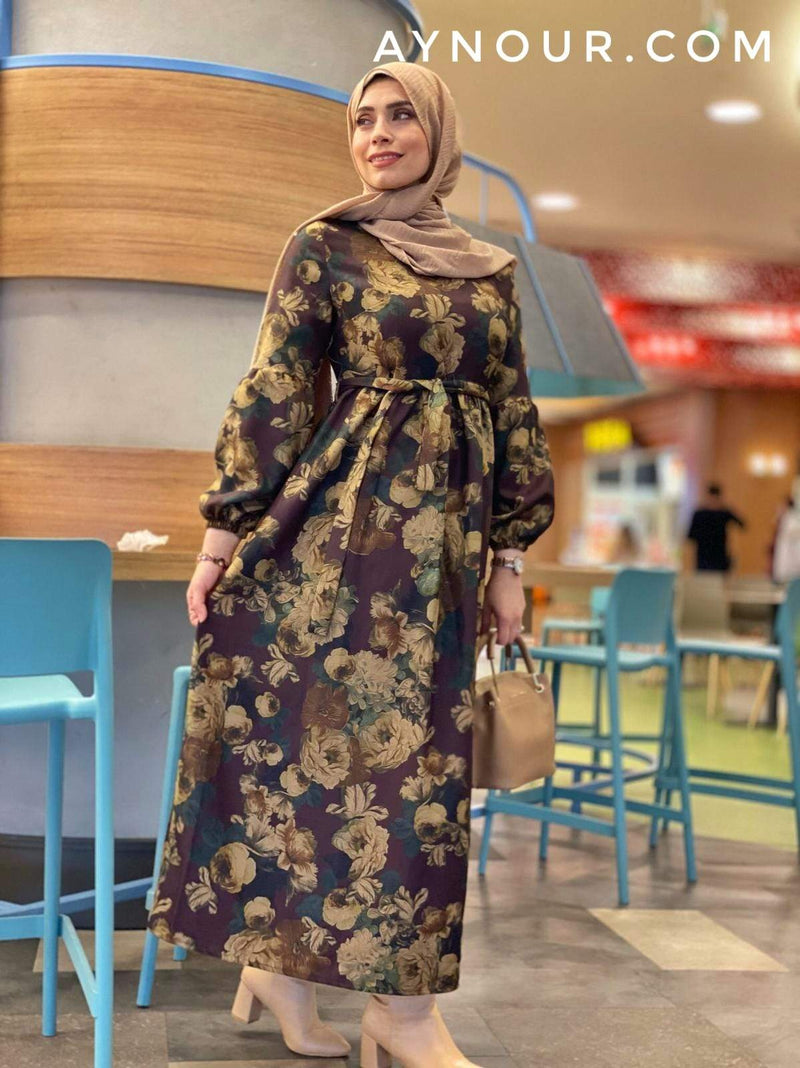 Sweet Vibes Winter Collection Modest Dress 2020 - Aynour.com