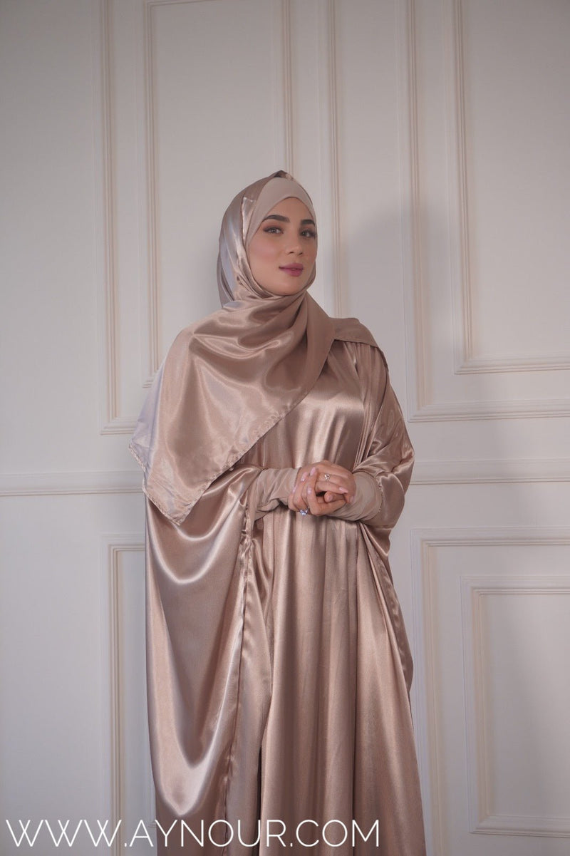 TAWBA luxurious silk NEW COLOR Prayer dress - Aynour.com