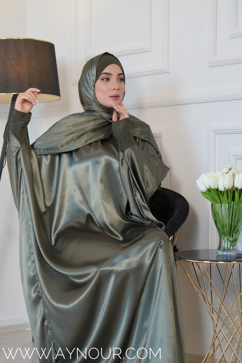TAWBA luxurious silk NEW COLOR Prayer dress - Aynour.com