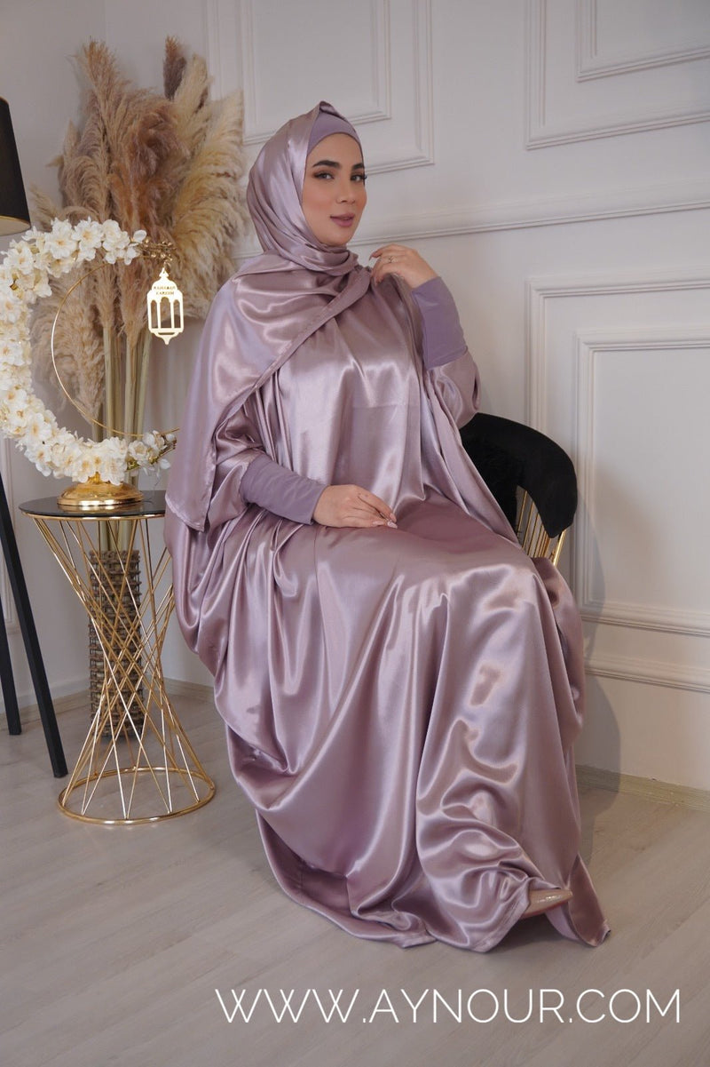 TAWBA luxurious silk Prayer dress - Aynour.com