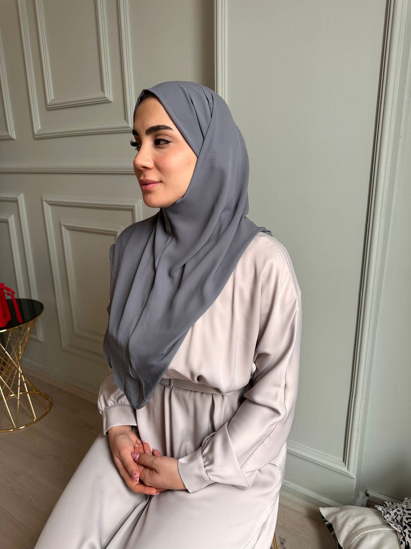Zeina Khimar krep Instant Hijab 2023 - Aynour.com