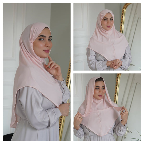 Zeina Khimar krep Instant Hijab 2023 - Aynour.com