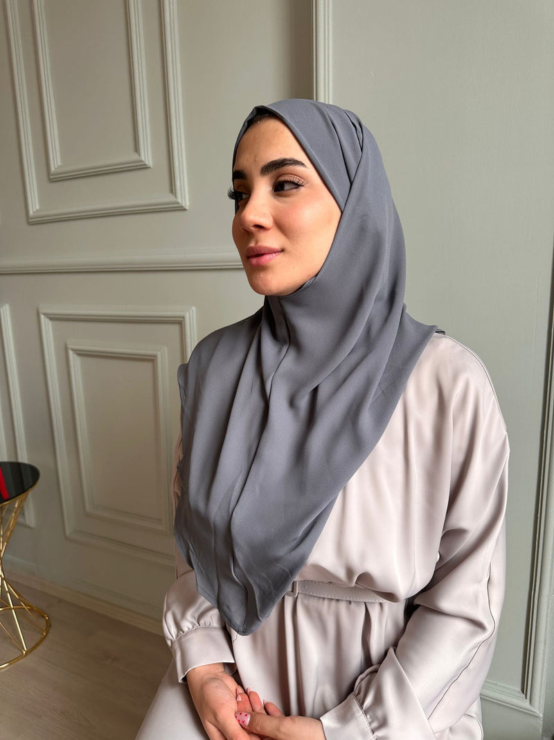 Zeina Khimar krep Instant Hijab 2023 - Aynour.com